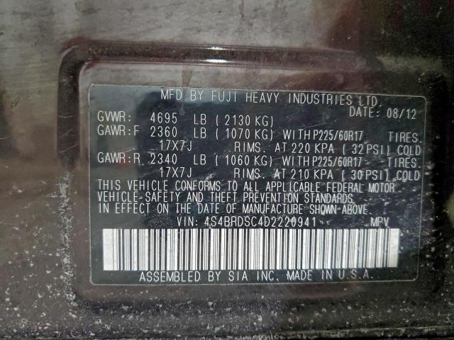 Subaru Outback 3.6r Limited Image 12