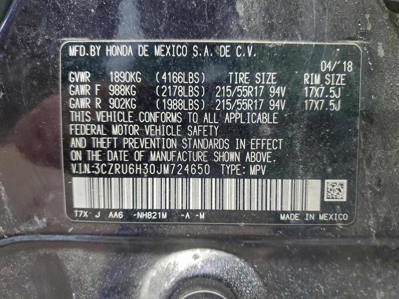 Honda HR-V Lx Image 8