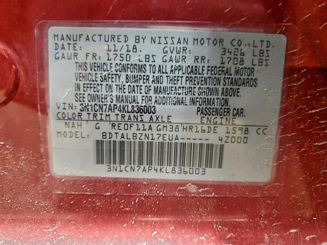 Nissan Versa S Image 10