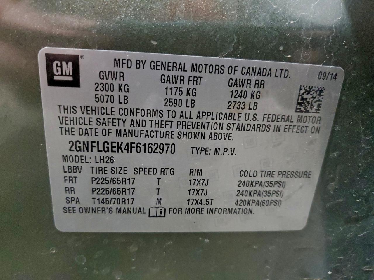 Chevrolet Equinox Lt Image 12